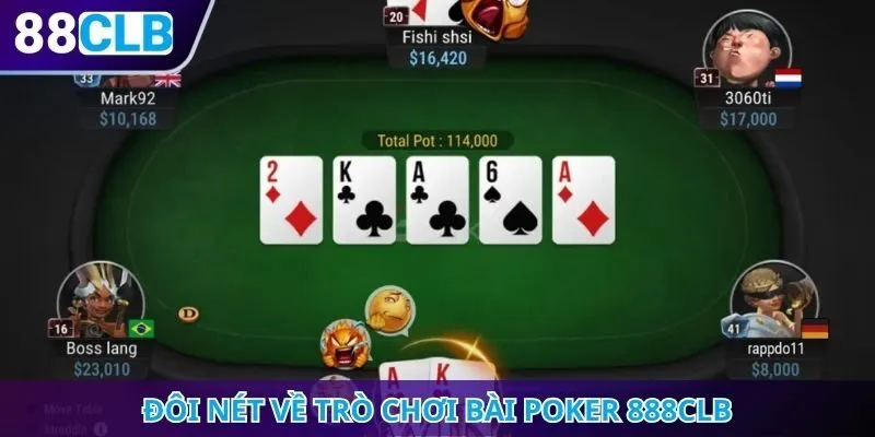 Đôi nét về trò chơi bài poker 888CLB