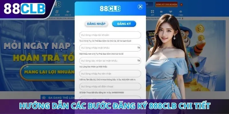 Hướng dẫn các bước đăng ký 888CLB chi tiết